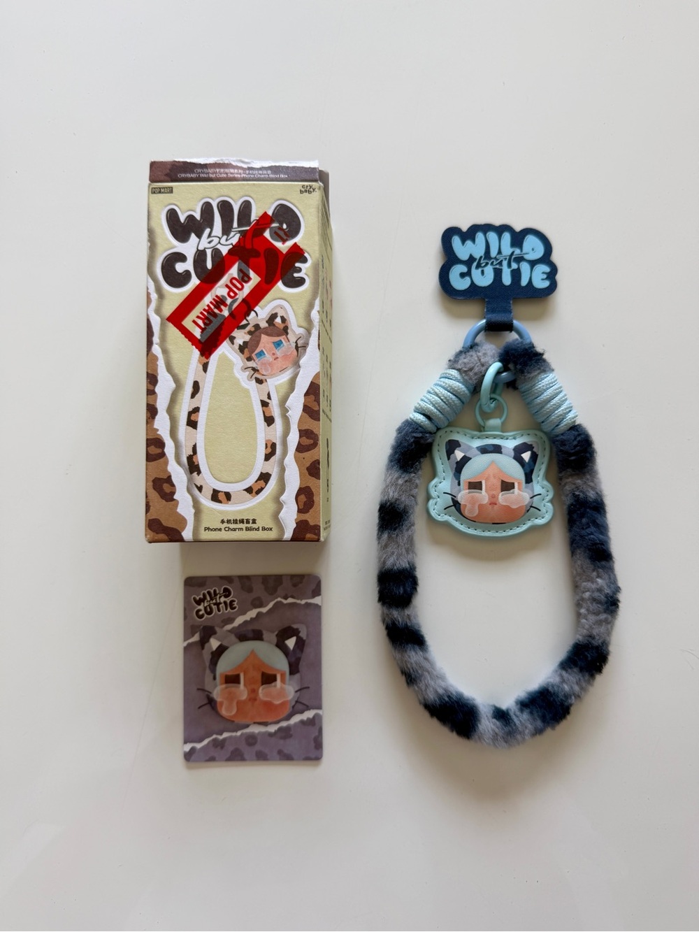Pop Mart Crybaby Wild but Cutie Phone Charm Denim Cutie